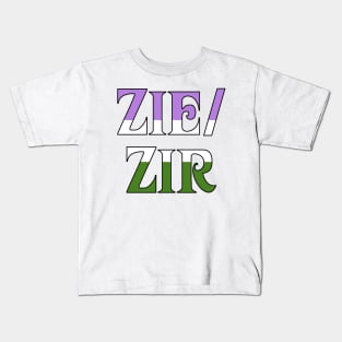 Genderqueer Zie/Zir Kids T-Shirt